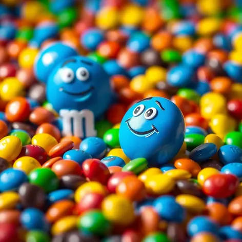 blue m and m