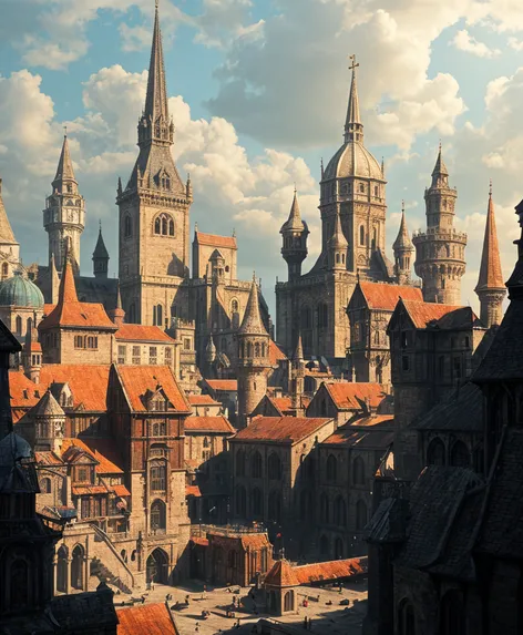 giant medieval city fantasy