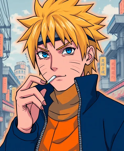 naruto smoking