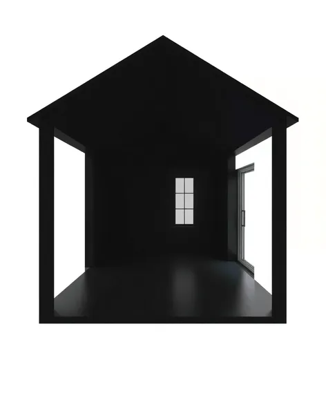 black house inside