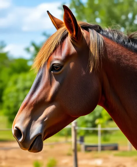 horse head photo side