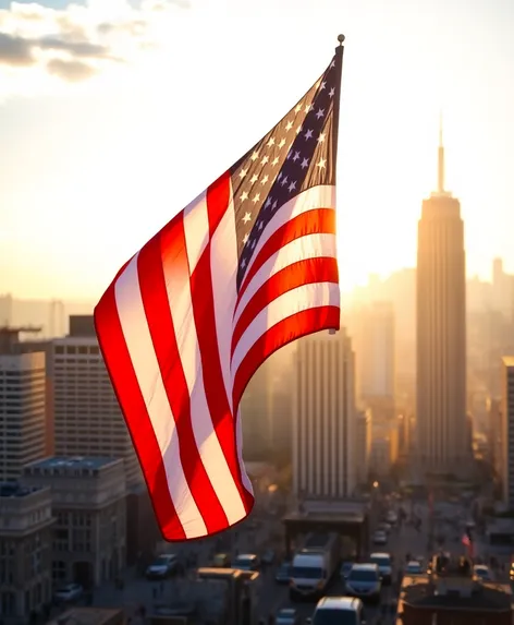 usa flag waving