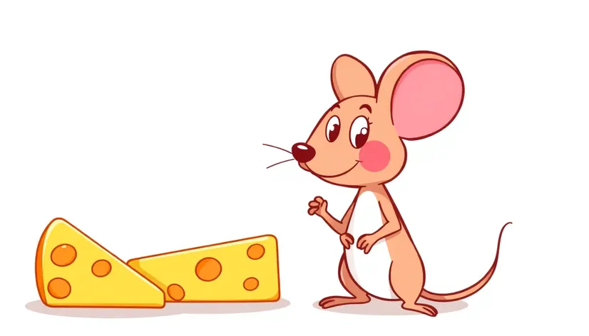 cartoon cheese and mouse