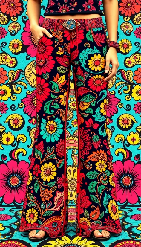 hippie bell bottom pants