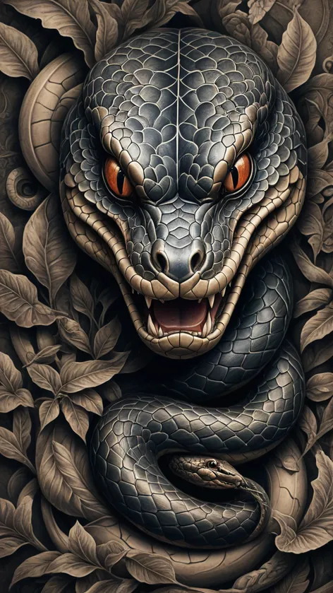 snake head tattoo