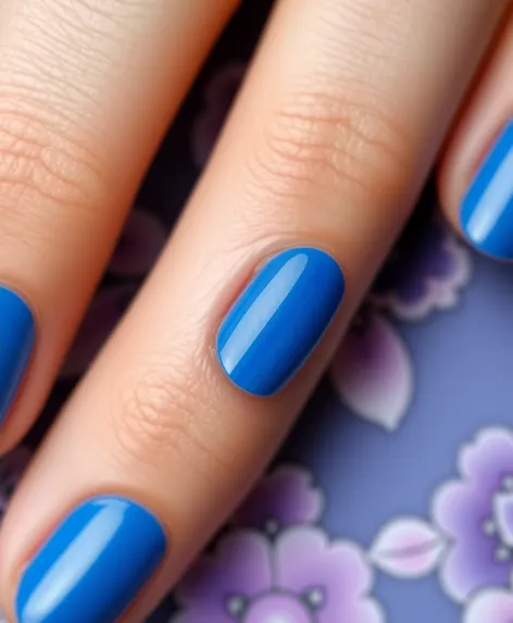 blue nail