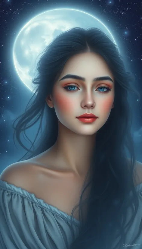 beautiful moon goddess