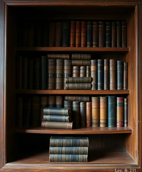 vintage bookcase