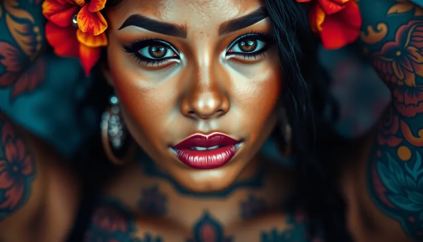 blasian girl tattoos