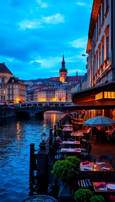 prague waterfront restaurants