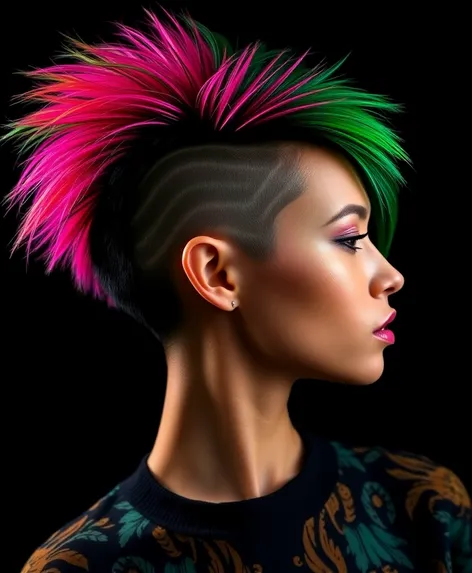 ladies mohican hairstyles