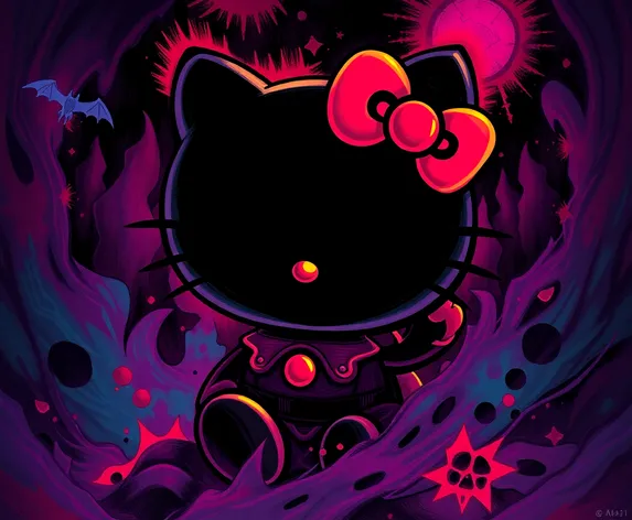 dark hello kitty