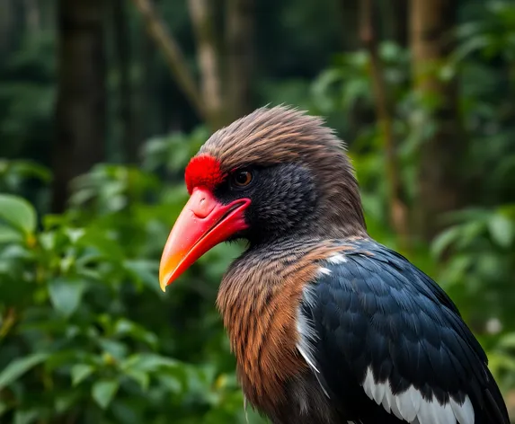 bird with red beak