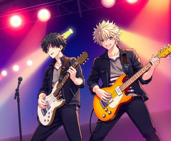 anime guys with guitar