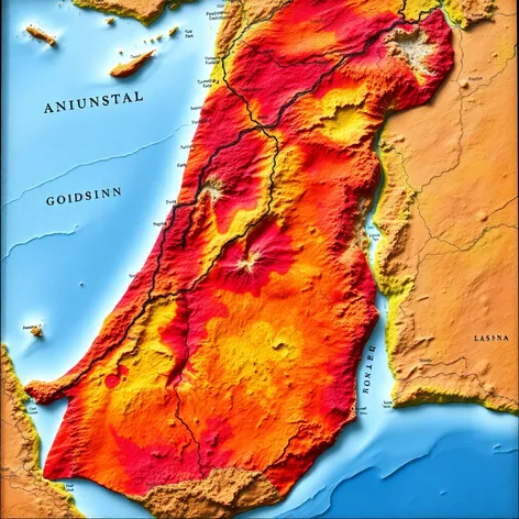 mapa israel