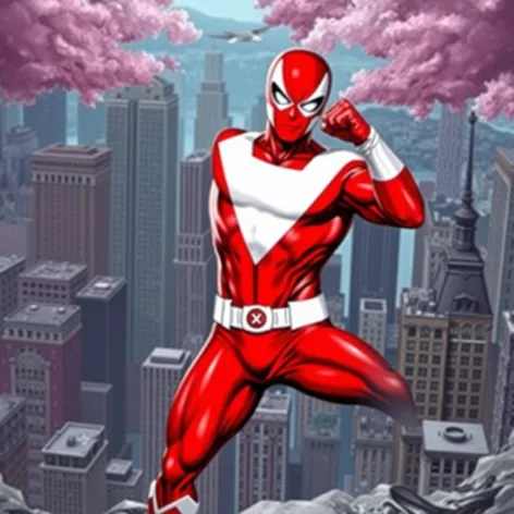 red white superhero