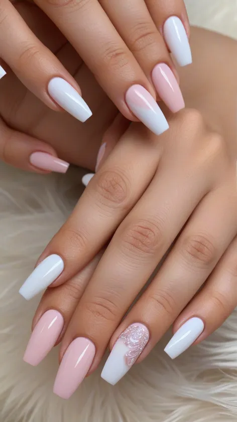 long french tip nails