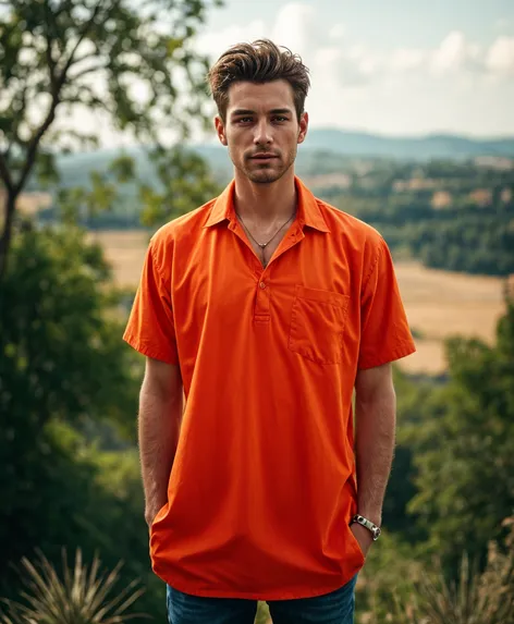 orange shirt