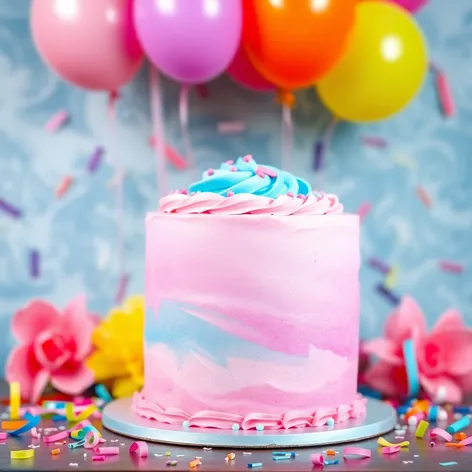 gender reveal cake