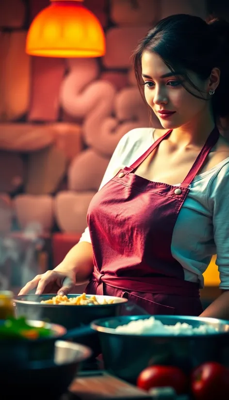 woman in apron