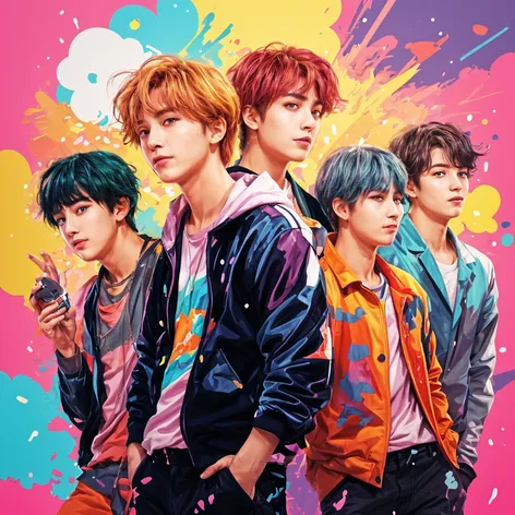 bts in cartoon