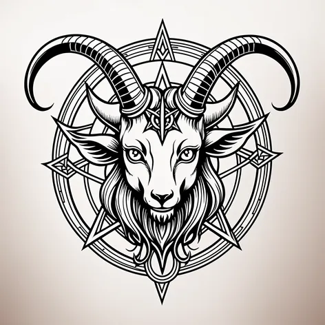 Kawaii baphomet demon goat