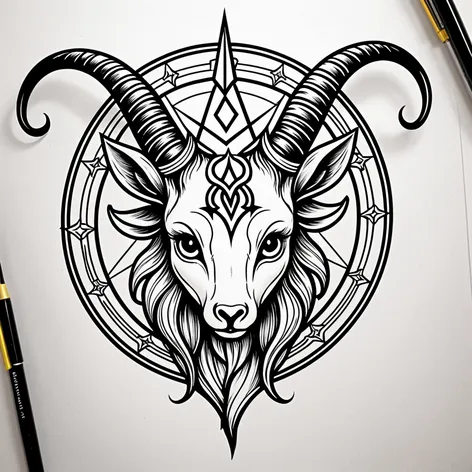 Kawaii baphomet demon goat