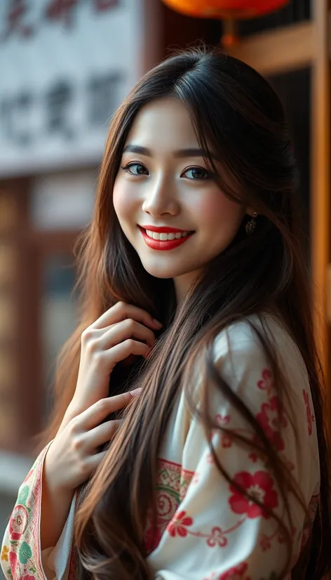 pretty asian female