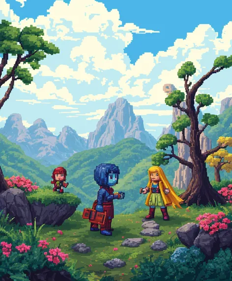 pixel art characters