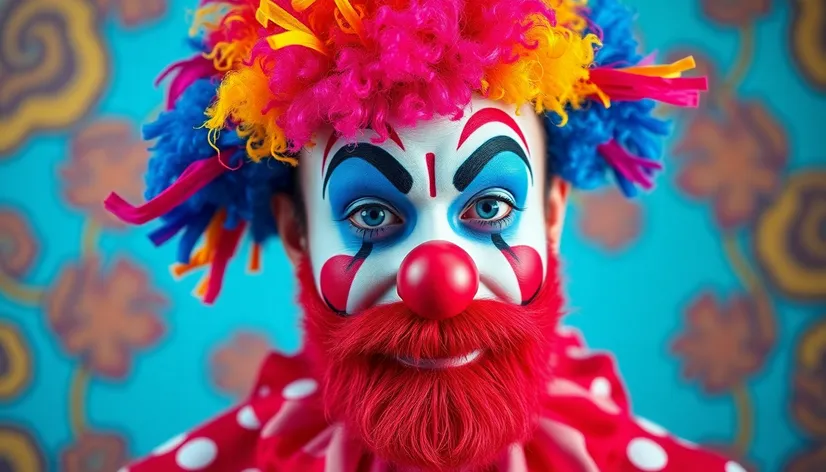 bearded clown makeup