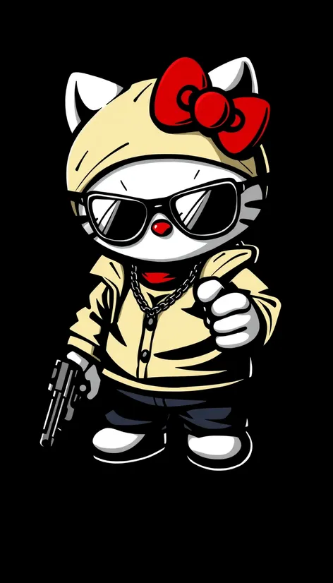 gangster hello kitty with