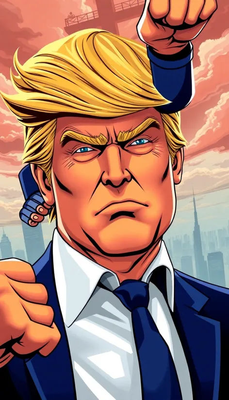 trump superhero