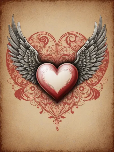 heart with wings