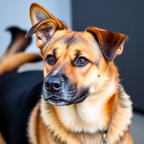 mastiff and german shepherd