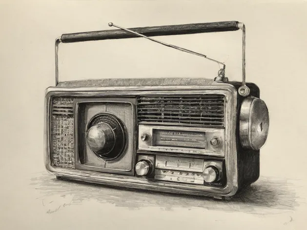 radio drawing