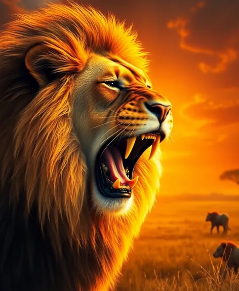 lion roar image