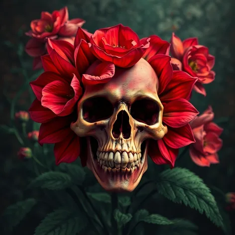 skull flower