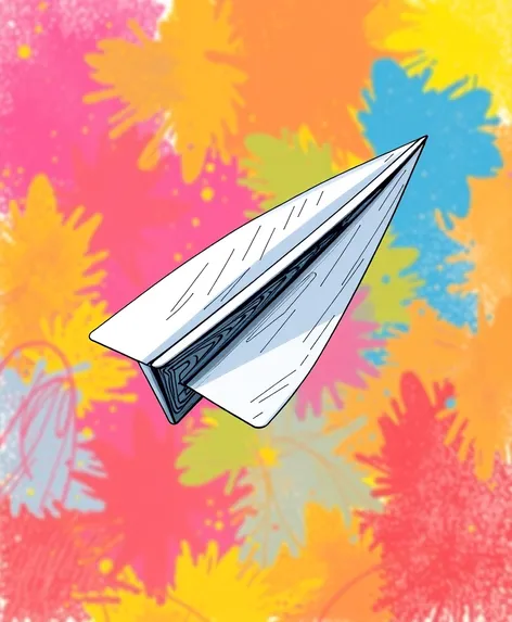 paper airplane drawing