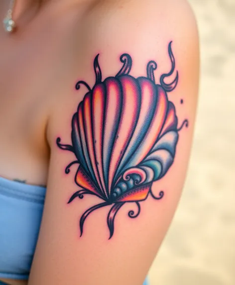 seashell tattoo