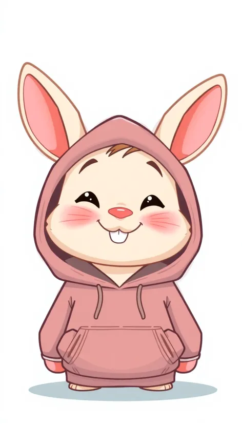 rabbit hoodie pfp cartoon