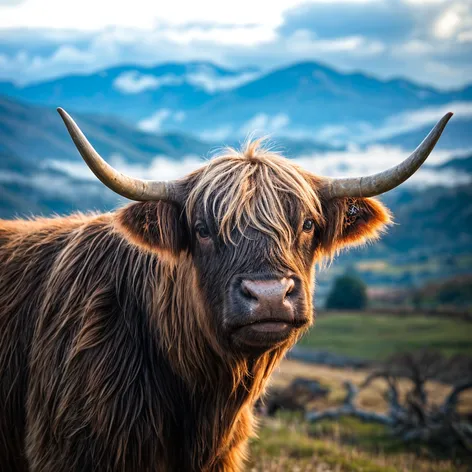 scottish highlander cow clipart