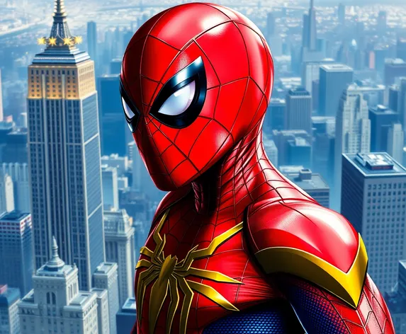 spiderman red and gold