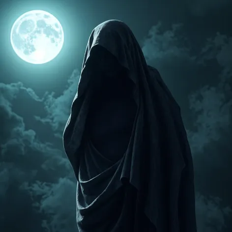 moon veiled statue