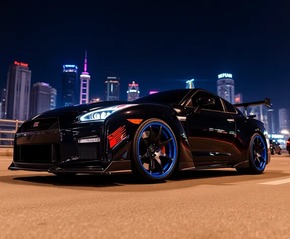 gtr black and blue