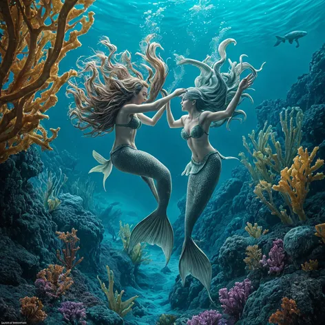 Mermaids battle