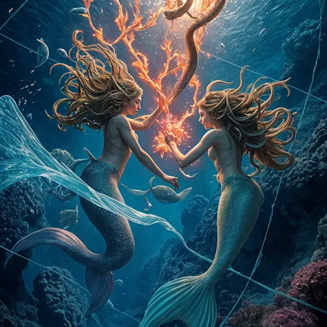 Mermaids battle