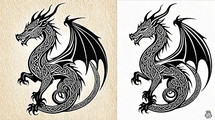 celtic dragon tattoo