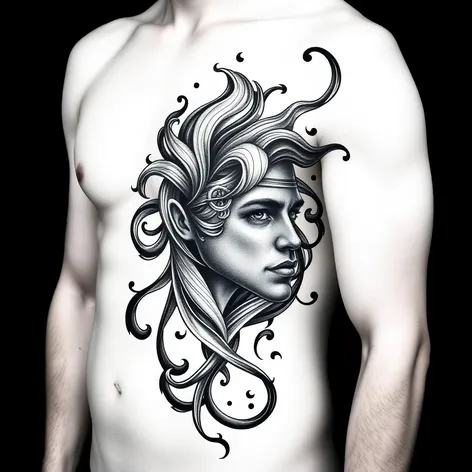 black mens tattoo