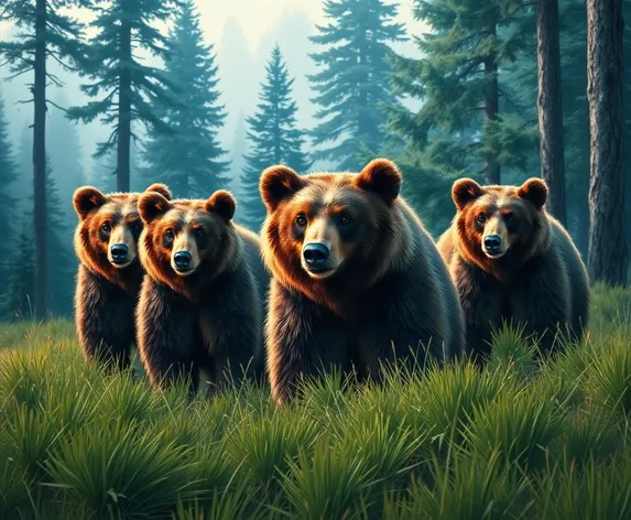 group of bears