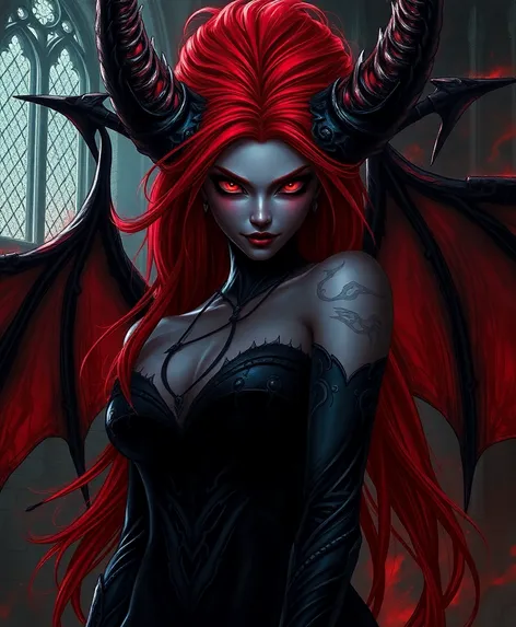 female demon fantasy art